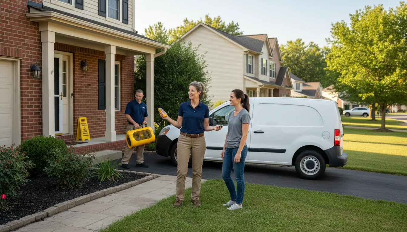 Residential water damage restoration in Laurel, MS